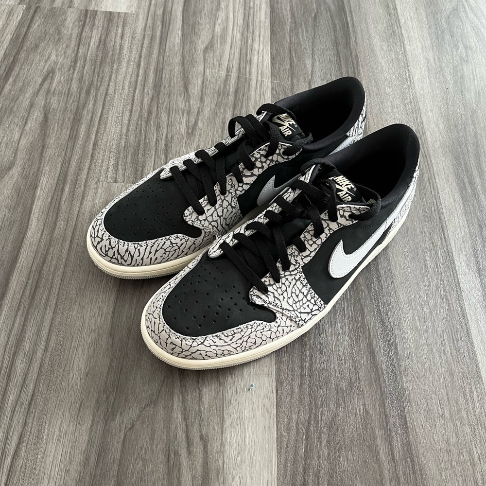 Air Jordan 1 low OG Black cement 🐘
